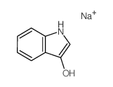 1H-Indol-3-ol, sodiumsalt (1:1) structure