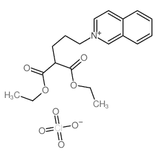 diethyl 2-(3-isoquinolin-2-ium-2-ylpropyl)propanedioate,perchlorate Structure