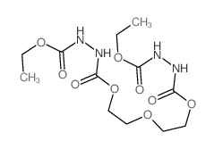 5,8,11-Trioxa-2,3,13,14-tetraazapentadecanedioicacid, 4,12-dioxo-, diethyl ester (9CI)结构式