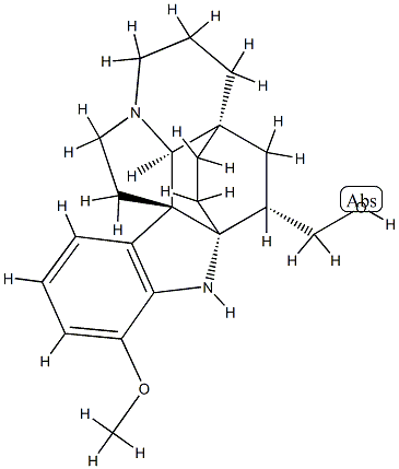 (2α,3α,5α)-17-Methoxyaspidofractinine-3-methanol结构式