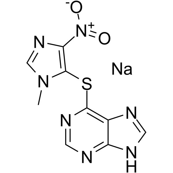 Azathioprine Sodium structure