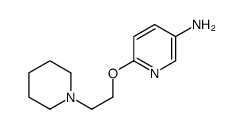 6-[2-(1-哌啶基)乙氧基]-3-氨基吡啶结构式