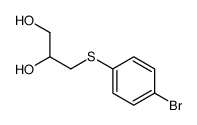 3-(4-bromophenyl)sulfanylpropane-1,2-diol Structure