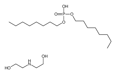 磷酸二辛酯与2,2-亚氨基二(乙醇)的星空app结构式