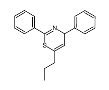 2,4-diphenyl-6-propyl-4H-[1,3]thiazine结构式