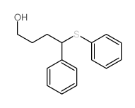 Benzenebutanol, d-(phenylthio)- structure