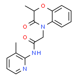 4H-1,4-Benzoxazine-4-acetamide,2,3-dihydro-2-methyl-N-(3-methyl-2-pyridinyl)-3-oxo-(9CI) Structure