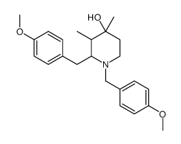 1,2-bis[(4-methoxyphenyl)methyl]-3,4-dimethylpiperidin-4-ol Structure