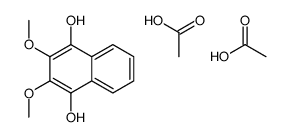 acetic acid,2,3-dimethoxynaphthalene-1,4-diol Structure