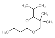 1,3-Dioxane,5,5-dimethyl-4-(1-methylethyl)-2-propyl-结构式