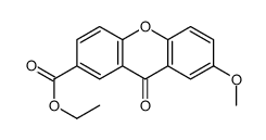 ethyl 7-methoxy-9-oxoxanthene-2-carboxylate结构式