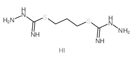 N-amino-1-[3-(aminocarbohydrazonoyl)sulfanylpropylsulfanyl]methanimidamide structure