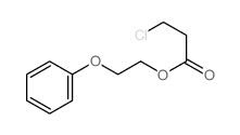 Propanoic acid,3-chloro-, 2-phenoxyethyl ester Structure