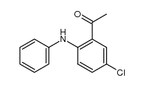 1-((5-chloro-2-(phenylamino))phenyl)ethanone结构式