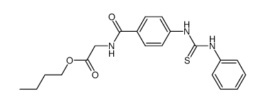 [4-(3-Phenyl-thioureido)-benzoylamino]-acetic acid butyl ester Structure