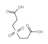 Propanoic acid,3,3'-sulfonylbis- Structure