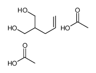 acetic acid,2-prop-2-enylpropane-1,3-diol结构式