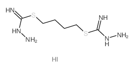 N-amino-1-[4-(aminocarbohydrazonoyl)sulfanylbutylsulfanyl]methanimidamide Structure