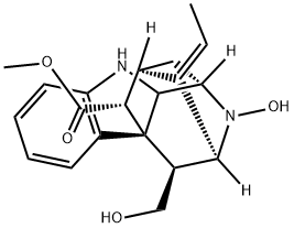 (2ξ)-1,2-Dihydro-4,5-dihydroxy-6α,21α-cyclo-4,5-secoakuammilan-17-oic acid methyl ester Structure