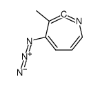 4-azido-3-methyl-1-azacyclohepta-1,2,4,6-tetraene结构式