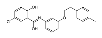 5-chloro-2-hydroxy-N-[3-[2-(4-methylphenyl)ethoxy]phenyl]benzamide结构式