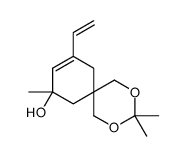 8-ethenyl-3,3,10-trimethyl-2,4-dioxaspiro[5.5]undec-8-en-10-ol Structure