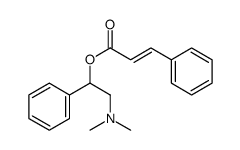 3-Phenylpropenoic acid 2-dimethylamino-1-phenylethyl ester structure