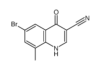 6-溴-4-羟基-8-甲基-3-喹啉甲星空app结构式