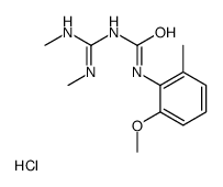 1-(N,N'-dimethylcarbamimidoyl)-3-(2-methoxy-6-methylphenyl)urea,hydrochloride Structure