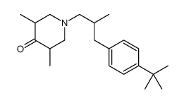 1-[3-(4-tert-butylphenyl)-2-methylpropyl]-3,5-dimethylpiperidin-4-one Structure