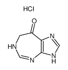 4,7-二氢咪唑并[4,5-d][1,3]二氮杂卓-8-(1H)-酮盐酸盐结构式