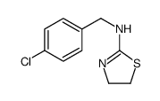 N-[(4-chlorophenyl)methyl]-4,5-dihydro-1,3-thiazol-2-amine Structure