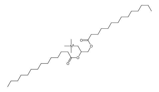 2,3-di(tetradecanoyloxy)propyl-trimethylazanium结构式