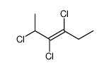 (E)-2,3,4-trichlorohex-3-ene Structure