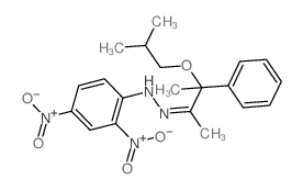 N-[[3-(2-methylpropoxy)-3-phenyl-butan-2-ylidene]amino]-2,4-dinitro-aniline结构式