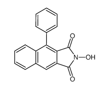 N-hydroxy-1-phenylnaphthalene-2,3-dicarboximide Structure