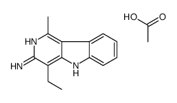 3-Amino-4-ethyl-1-methyl-5H-pyrido(4,3-b)indole acetate picture