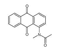 1-(acetyl-methyl-amino)-anthraquinone结构式