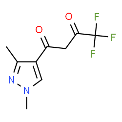 1-(1,3-DIMETHYL-1H-PYRAZOL-4-YL)-4,4,4-TRIFLUORO-BUTANE-1,3-DIONE structure