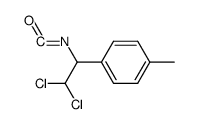 1-(2,2-dichloro-1-isocyanatoethyl)-4-methylbenzene结构式