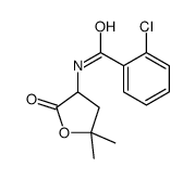 o-Chloro-N-(5,5-dimethyl-2-oxotetrahydrofuran-3-yl)benzamide Structure