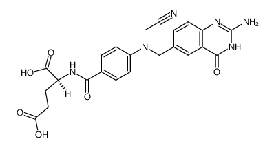 N(10)-(cyanomethyl)-5,8-dideazafolic acid结构式