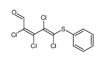 (2Z)-2,3,4,5-Tetrachlor-5-phenylthio-2,4-pentadienal Structure