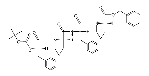 Boc-Phe-Pro-Phe-ProOBzl Structure