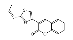 3-[2-(ethylideneamino)-1,3-thiazol-4-yl]chromen-2-one Structure