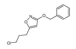 5-(3-chloropropyl)-3-phenylmethoxy-1,2-oxazole Structure