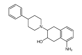 8-amino-3-(4-phenylpiperidin-1-yl)-1,2,3,4-tetrahydronaphthalen-2-ol Structure