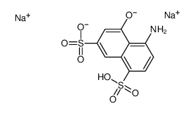 disodium,4-amino-5-hydroxynaphthalene-1,7-disulfonate结构式