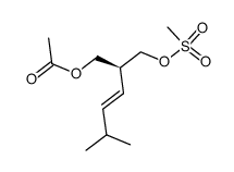 (S,E)-2-(methanesulfonyloxy)methyl-5-methylhex-3-enyl acetate结构式