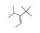 3-Isopropyl-4,4-dimethyl-2-penten Structure